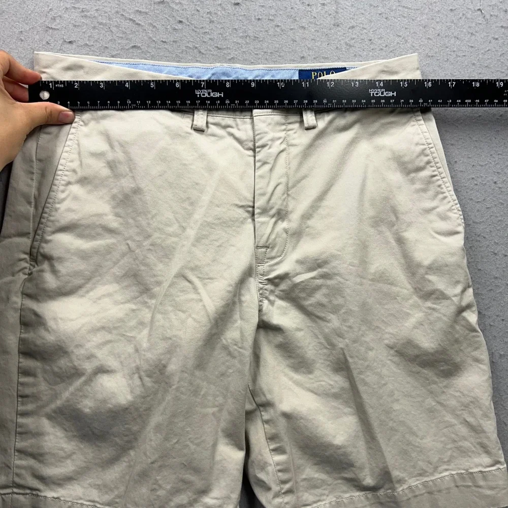 Polo Ralph Lauren Stretch Classic Fit Chino Shorts Khaki Tan Mens 30
